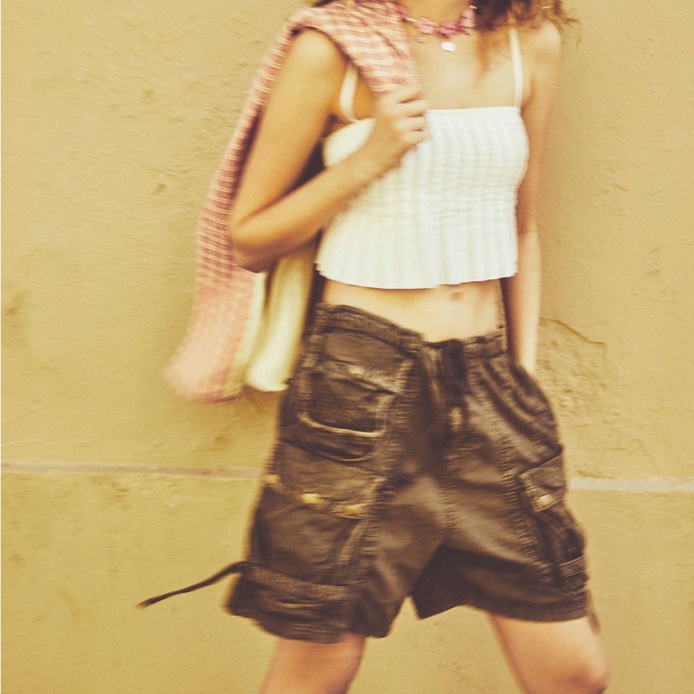 Free People Crinkle Crop Top
